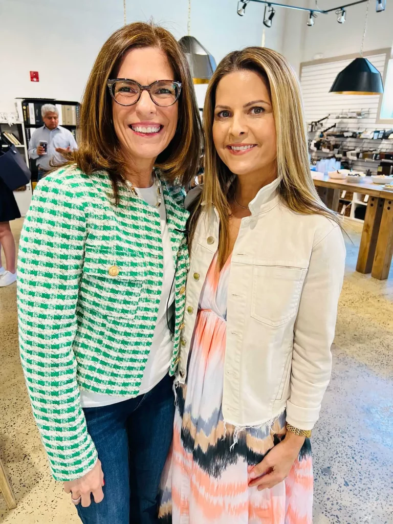 LuAnn Nigra and Schwartz Design Showroom CEO, Alexis Varbero standing beside each other posing for the photo