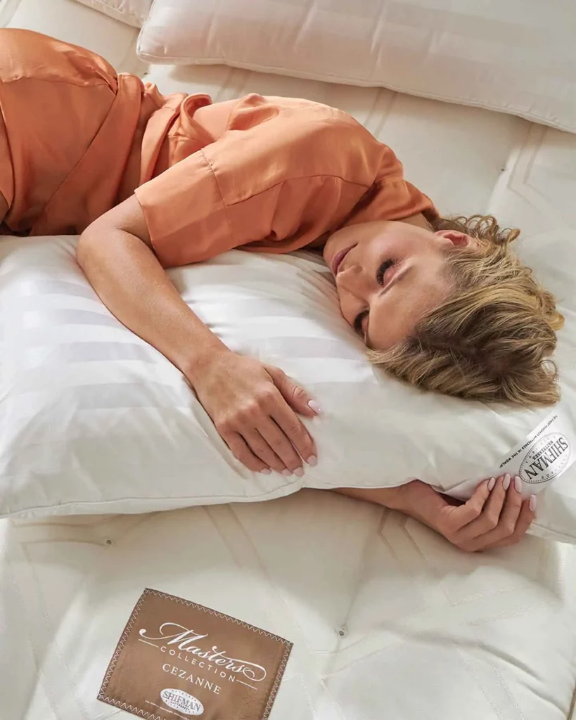 Woman laying down on Shifman Mattresses